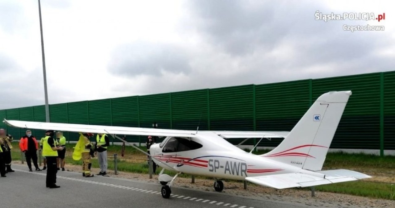 Lądowanie awionetki na autostradzie A1. Znamy przyczyny