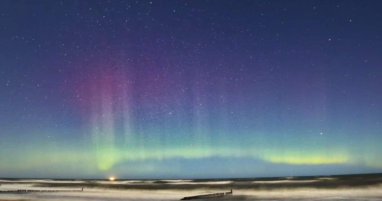Zorza polarna nad Polską [ZOBACZ ZDJĘCIA]