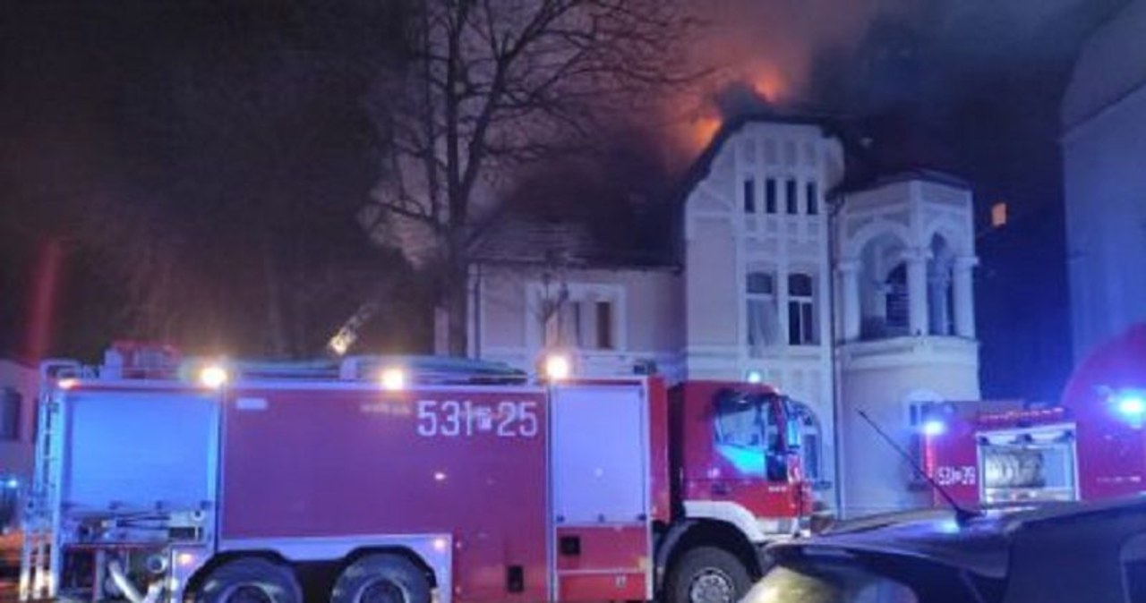 ​Nocny pożar hotelu w Ostrowie Wielkopolskim