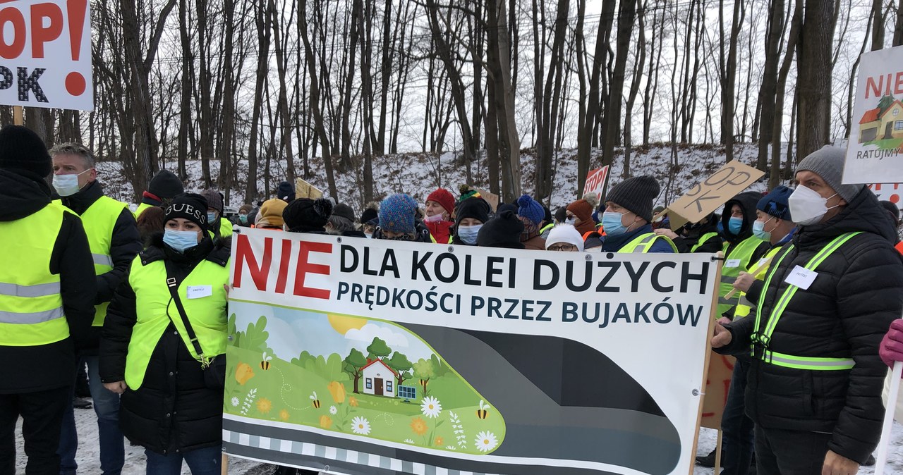 Śląsk: Mieszkańcy Mikołowa protestują przeciwko budowie CPK