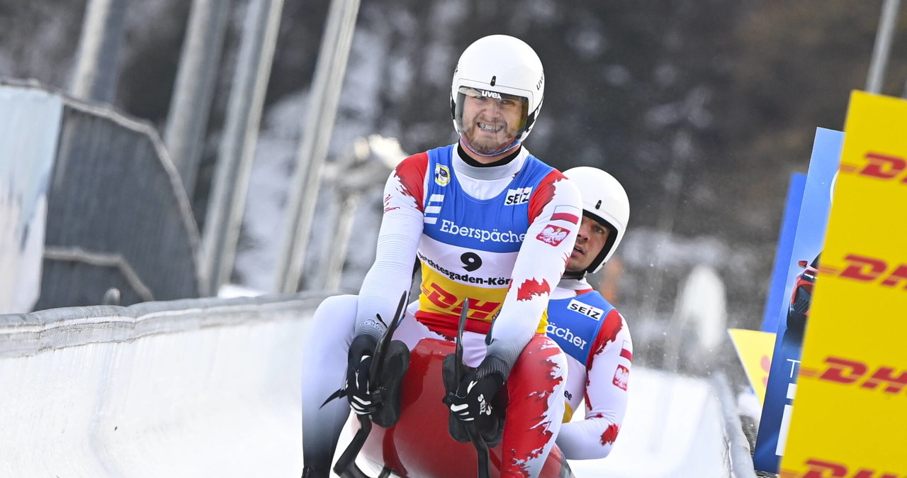Saneczkarska dwójka trenuje na olimpijskim torze
