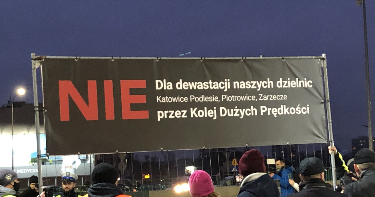 Nie dla Centralnego Portu Komunikacyjnego. W Katowicach odbył się protest