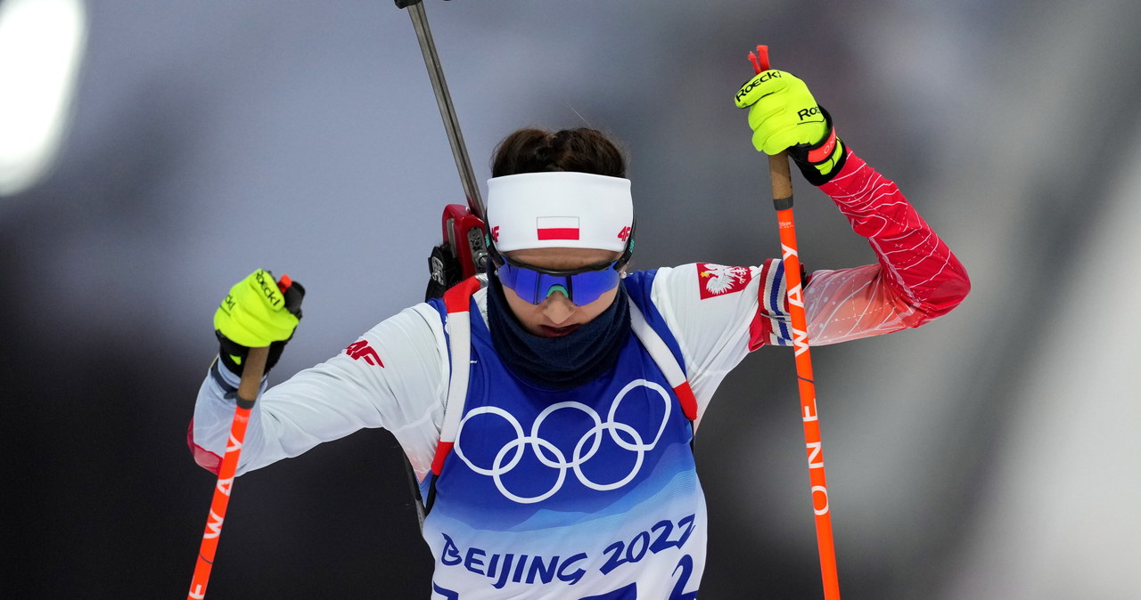 Pekin. Biathlon: Hojnisz-Staręga dziewiąta na dochodzenie, trzecie złoto Olsbu Roeiseland