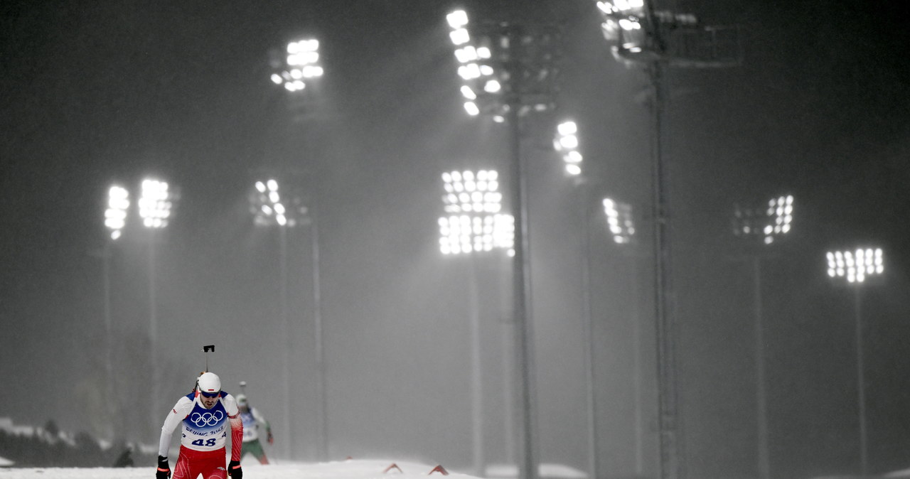 Pekin – biathlon: Grzegorz Guzik 54. w biegu na dochodzenie