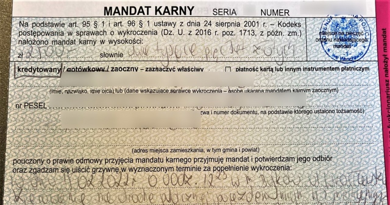 2,5 tys. zł mandatu dla rowerzysty. Co zrobił?