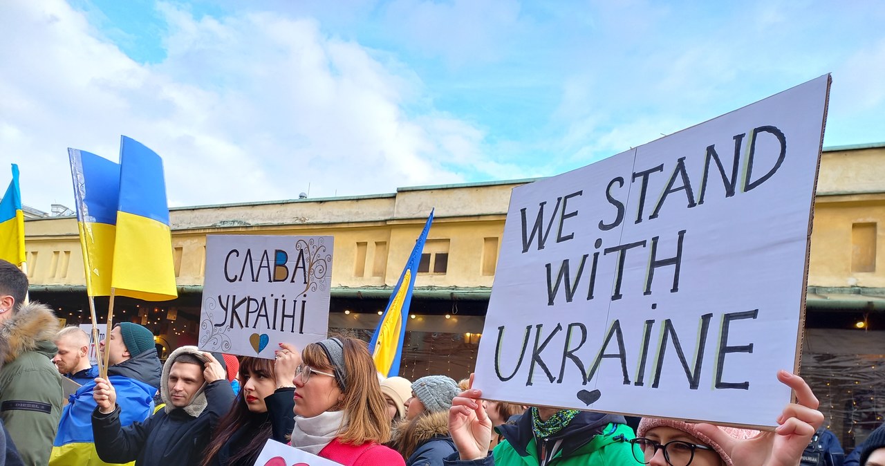 Kraków solidarny z Ukrainą