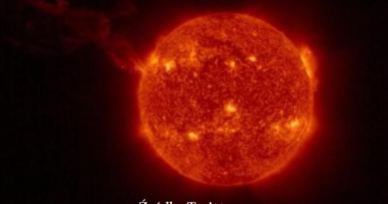 Na Słońcu doszło do gigantycznej erupcji