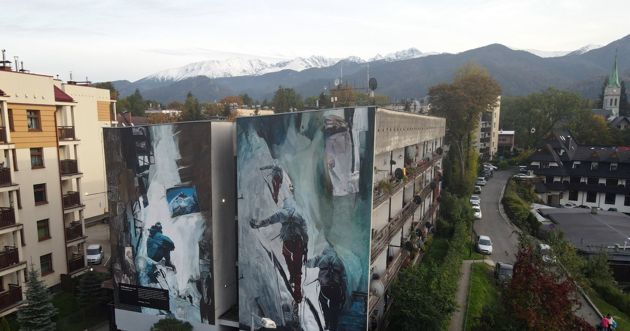 Niezwykły mural w Zakopanem. Upamiętnia Macieja Berbekę