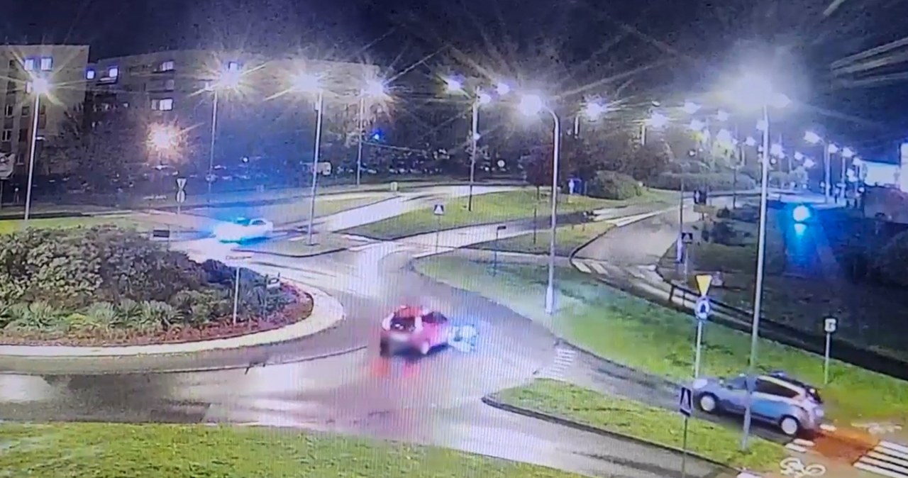 Wjechał w leżącego na jezdni rowerzystę. Policja opublikowała nagranie