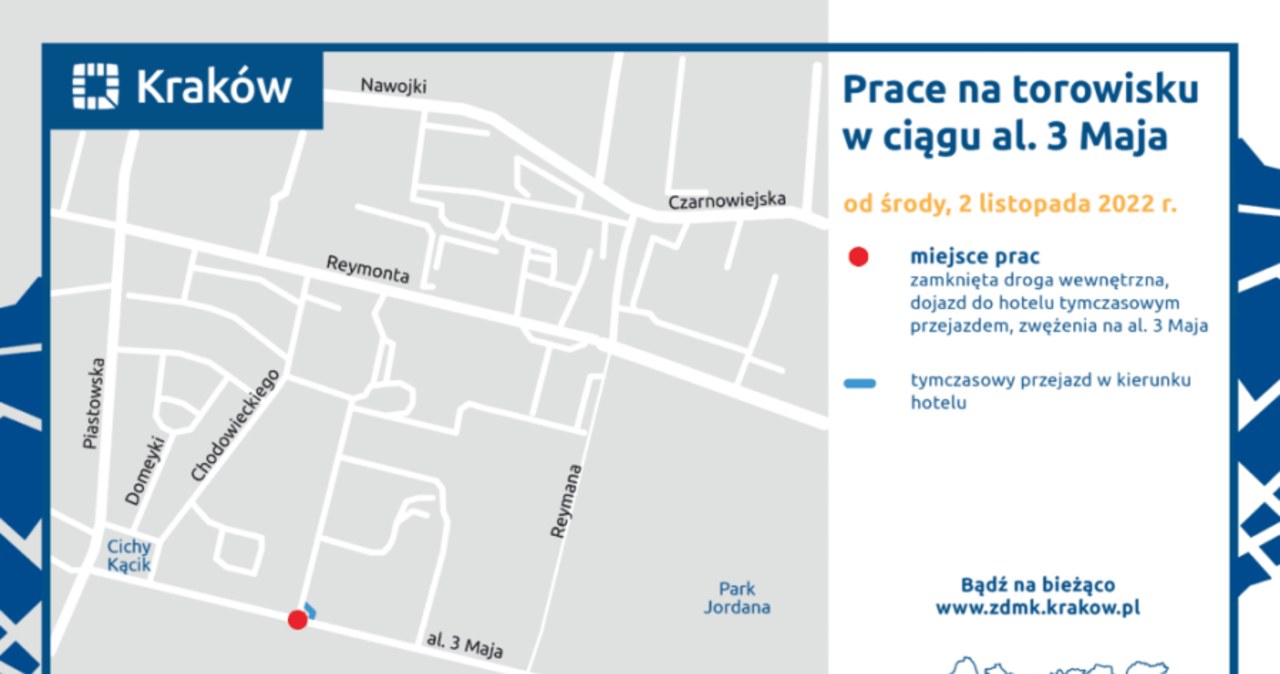 ​Od środy do 14 listopada bez tramwajów do Cichego Kącika