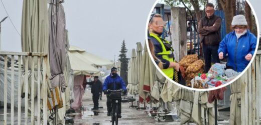 Kontrola starszej pani sprzedającej skarpetki. Radny PiS zarzecza swoim złym intencjom