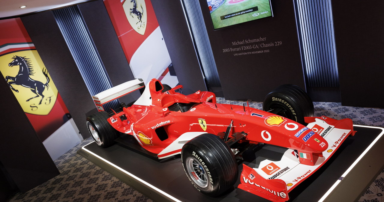 Formuła 1. Bolid Michaela Schumachera na aukcji w Genewie