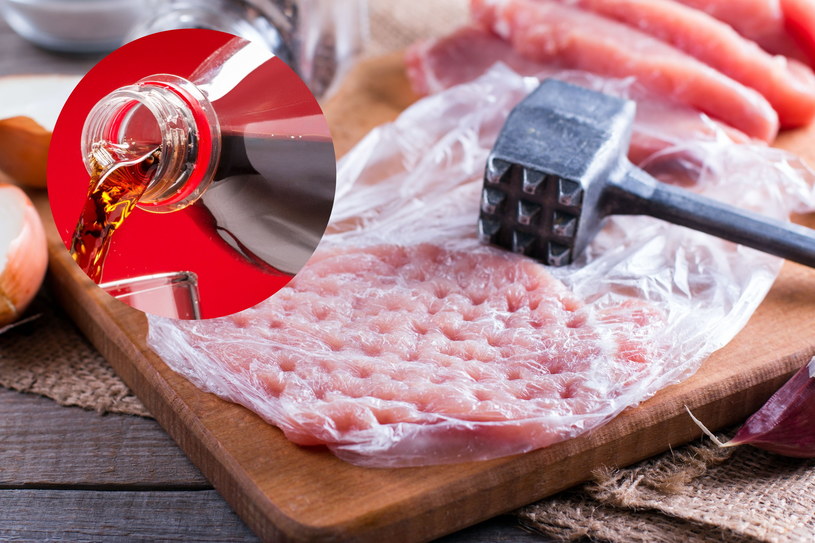 Zalej mięso na schabowe colą i zostaw na całą noc! Będzie pyszne i chrupkie!