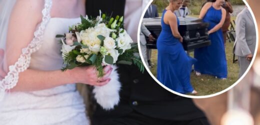 Pan młody przyjechał na swój ślub… w trumnie! Nagranie hitem TikToka