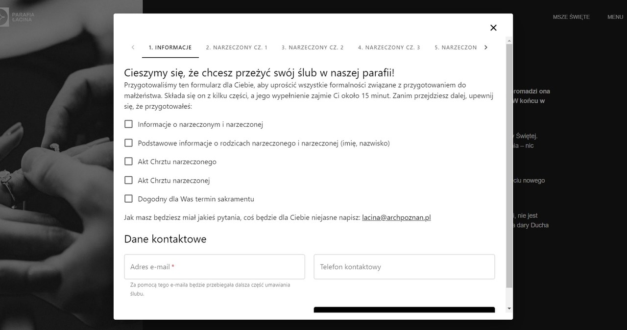 Cyfrowa parafia w Poznaniu. Wiele spraw załatwisz online