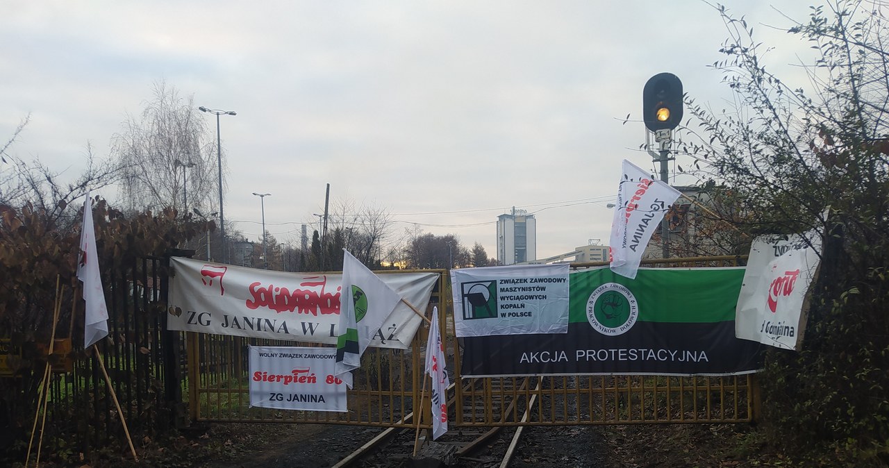 Libiąż: Protest na terenie kopalni Janina