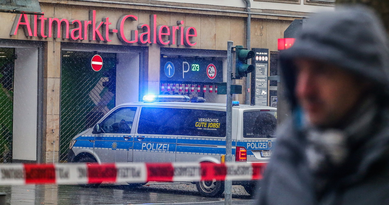 Drezno: Nie żyje napastnik, który przetrzymywał zakładników w galerii handlowej