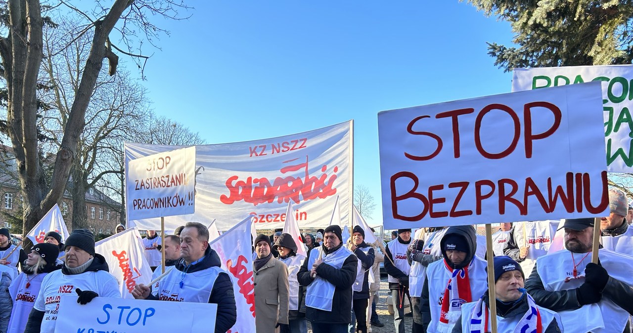 NSZZ Solidarność protestuje w obronie byłych pracownic IPN