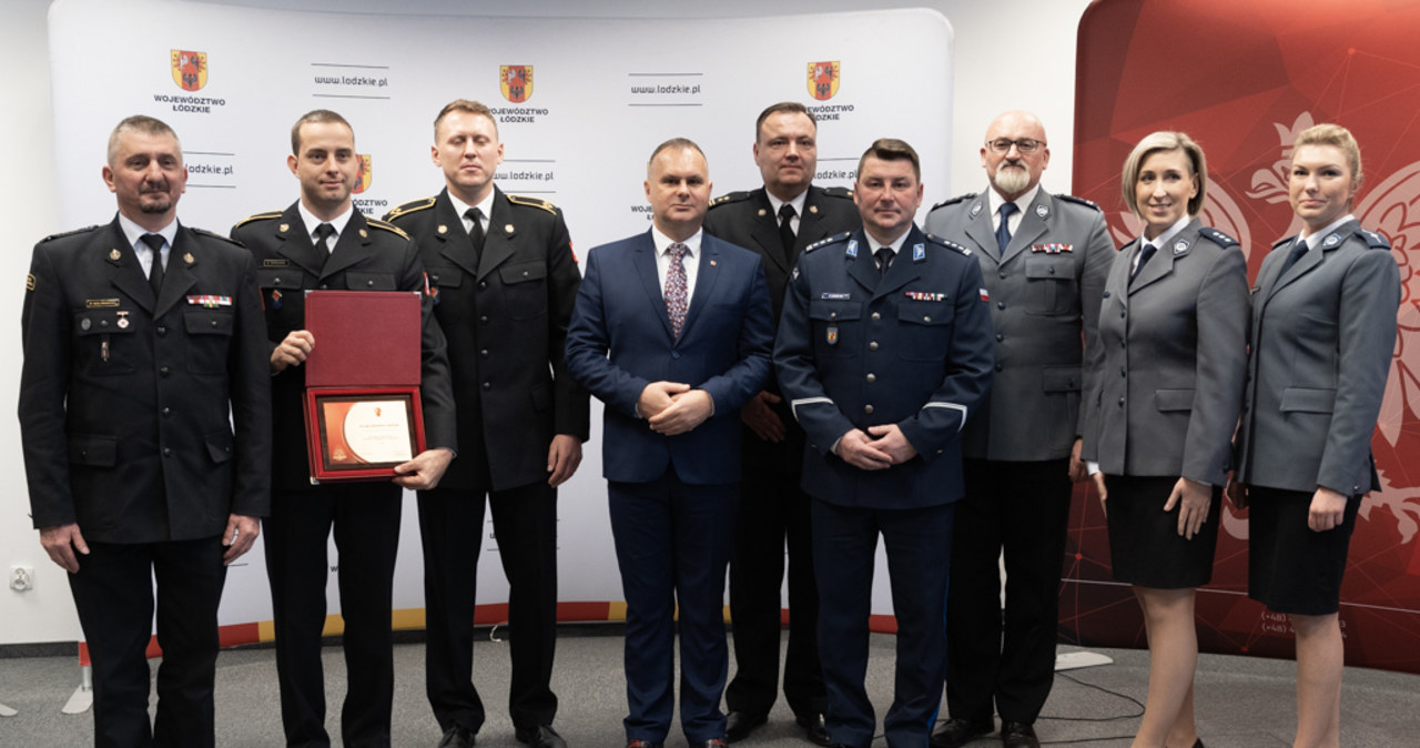 Najlepsi w Łódzkiem. Policjanci i strażacy zostali nagrodzeni