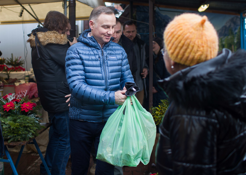 Andrzej Duda zrobił zakupy na święta. Odwiedził legendarne miejsce