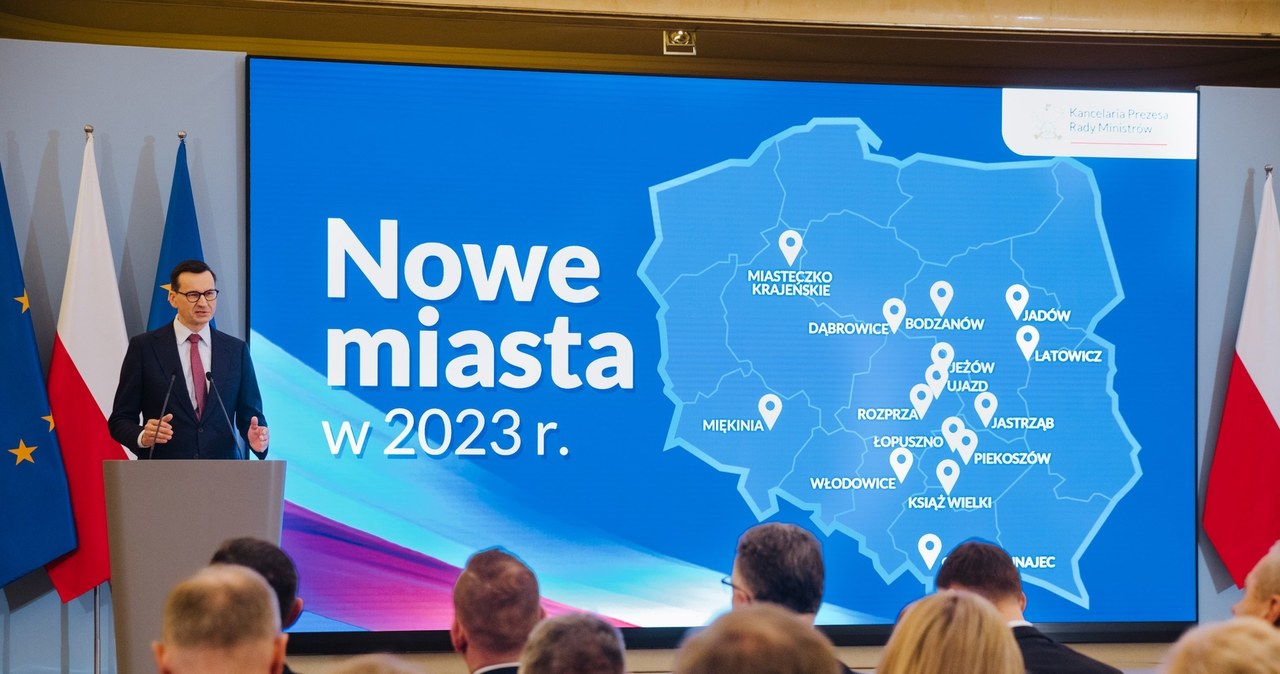 Ujazd, Rozprza, Jeżów i Dąbrowice odzyskają w 2023 r. prawa miejskie