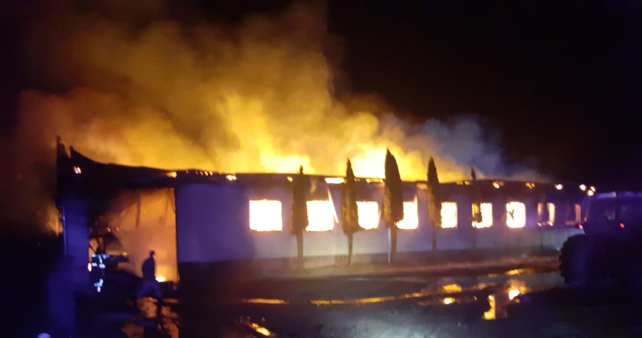 Kilka milionów złotych strat po pożarze stolarni koło Iławy [ZDJĘCIA]
