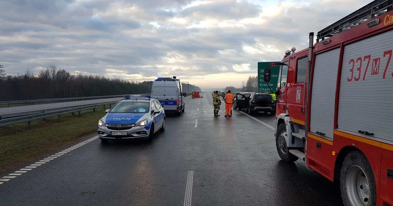 Śmiertelne potrącenie na S7. 46-latek siedział na jezdni