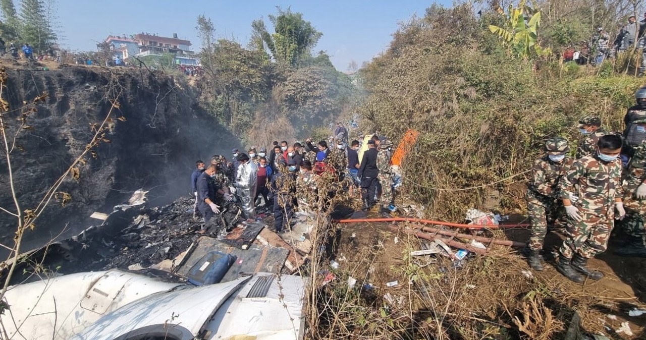 Katastrofa samolotu w Nepalu. Ponad 60 osób zginęło