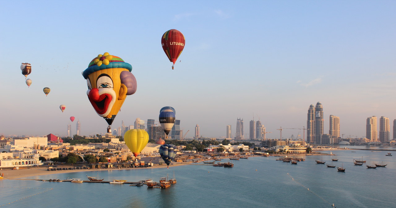 Balon RMF FM na katarskim niebie