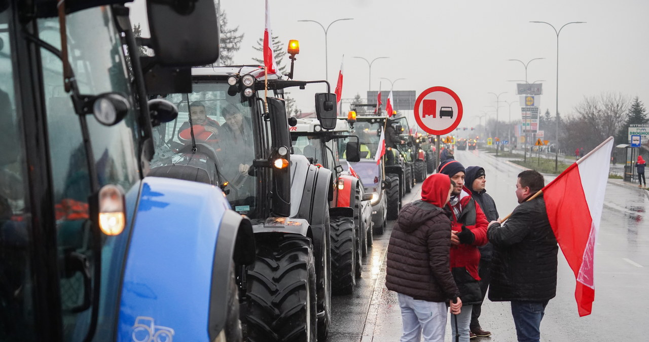 Rolnicy protestują przeciwko sprowadzaniu zboża z Ukrainy