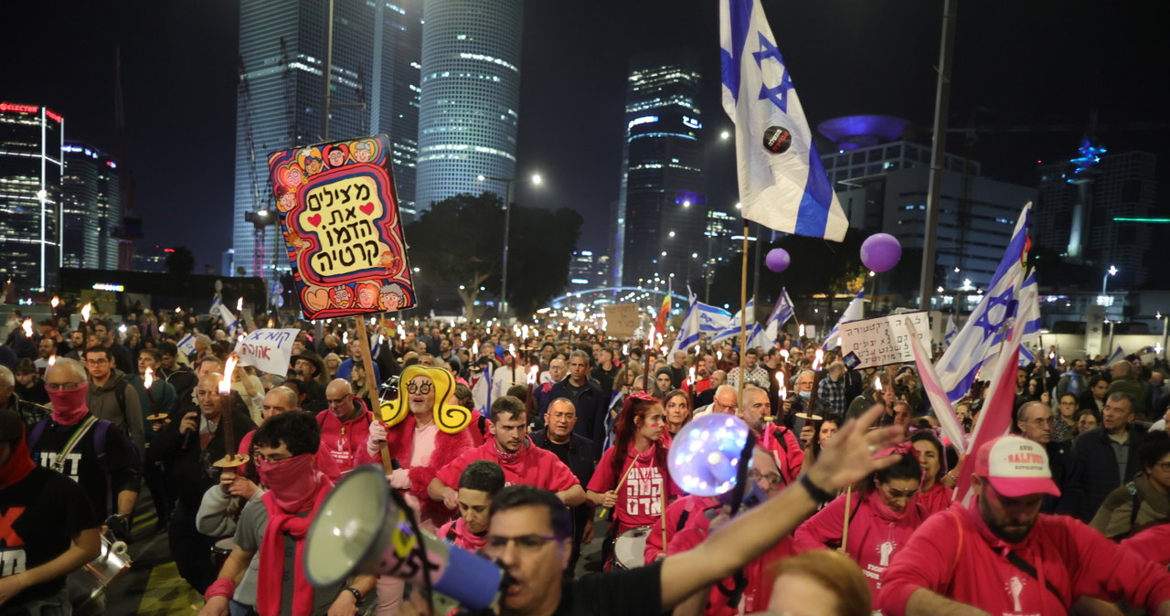 W Izraelu wrze. 100 tys. osób na antyrządowej manifestacji