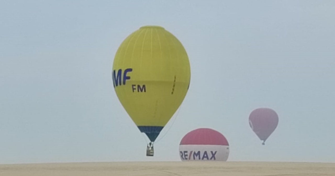 Balon RMF FM nad pustynią w Katarze [ZDJĘCIA, FILMY]