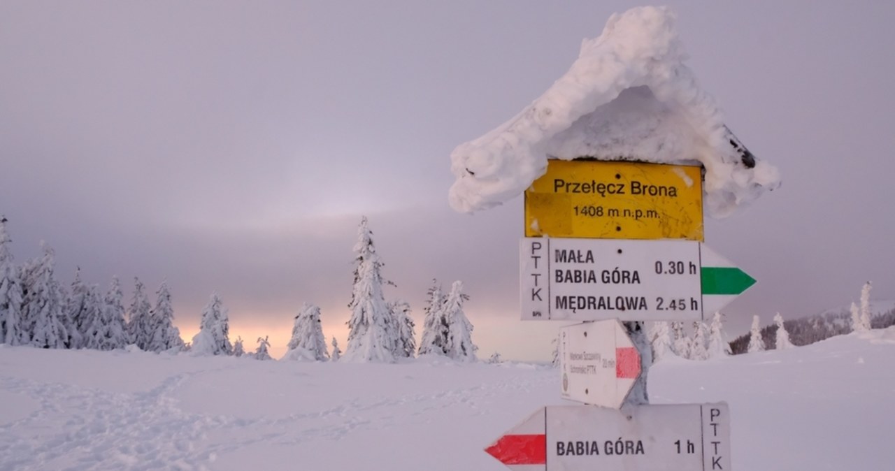 Lawinowa „trójka” w Beskidach. Niebezpiecznie na Babiej Górze