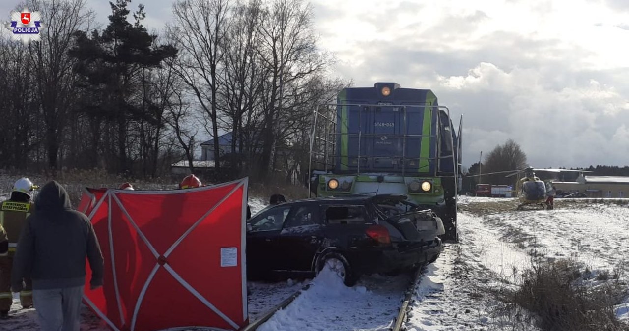Lubelskie. Śmiertelny wypadek na przejeździe kolejowym
