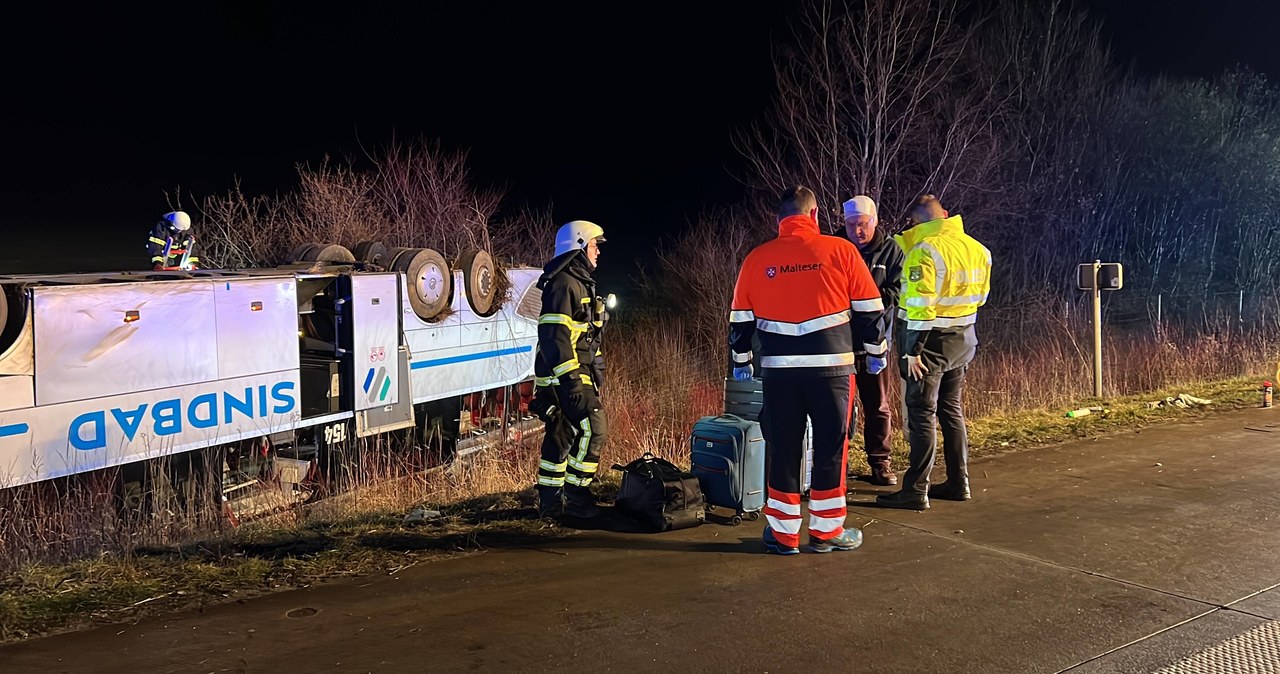 Wypadek polskiego autokaru w Niemczech. Są ranni