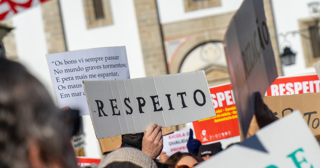 Demonstracja nauczycieli w Lizbonie. „Walczymy za wszystkich”