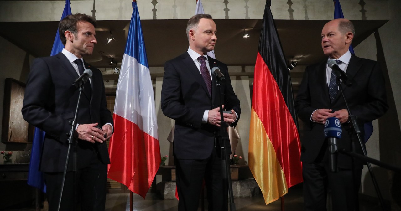 Spotkanie Scholza, Dudy i Macrona. „Nie możemy ustawać w niesieniu pomocy Ukrainie”