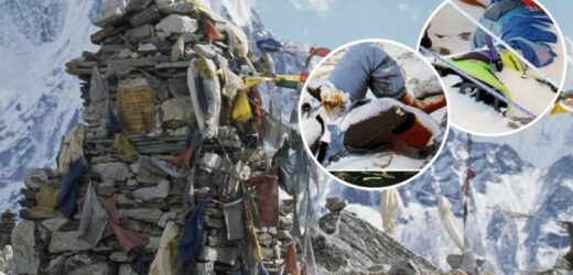 Makabryczny widok na zboczu Everestu. Topniejący lód odsłania kolejne ciała