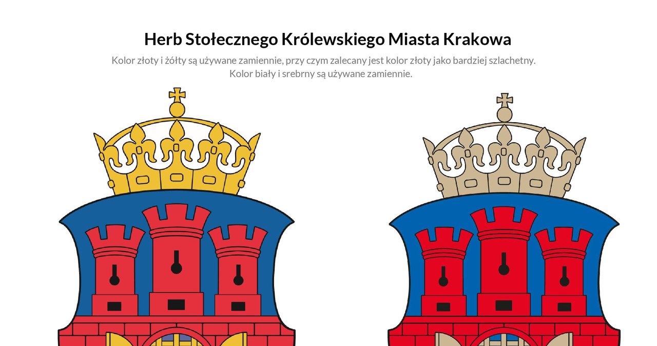 ​Zmieniają się barwy herbu Krakowa. Powód? Technologia druku