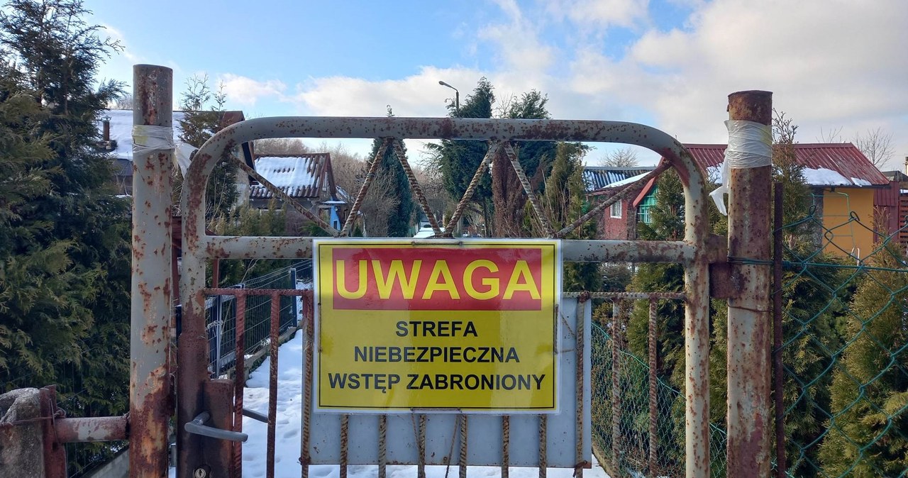 Kolejne zapadlisko na ogródkach działkowych w Trzebini