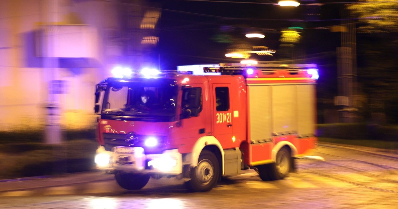 Pożar budynku wielorodzinnego w Żorach