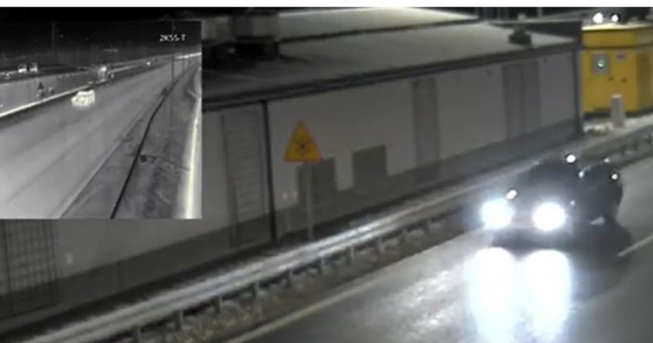 Pijany jechał bmw pod prąd tunelem. Jest nagranie