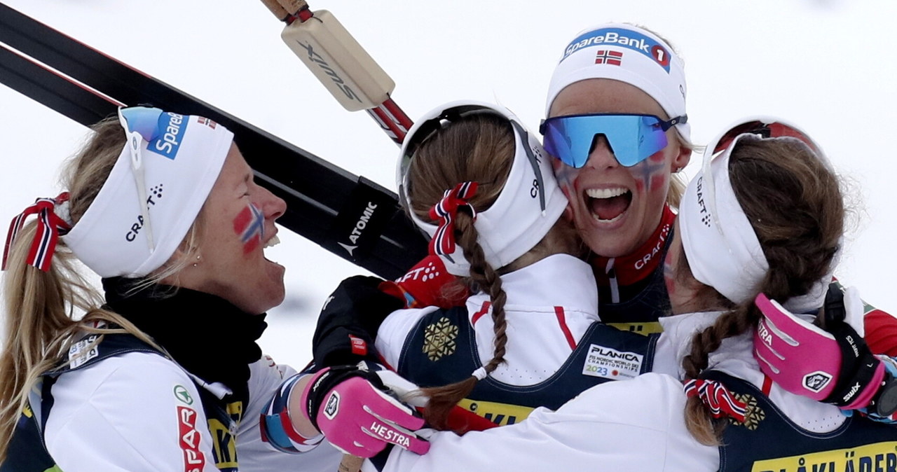 MŚ w Planicy. Norweżki ze złotem w sztafecie