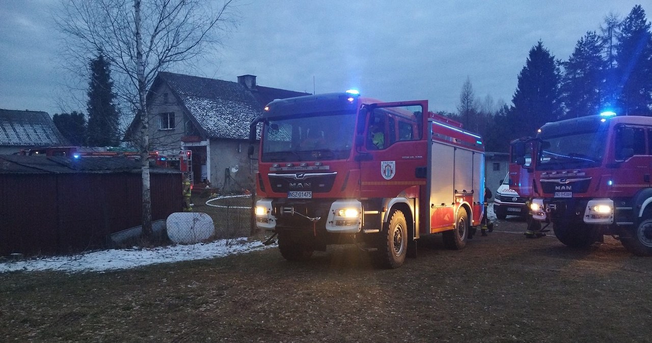 Tragiczny pożar koło Szczytna. Nie żyje 66-latek