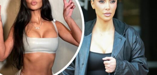 Kim Kardashian znów kusi. Beżowa stylizacja podkreśliła jej figurę