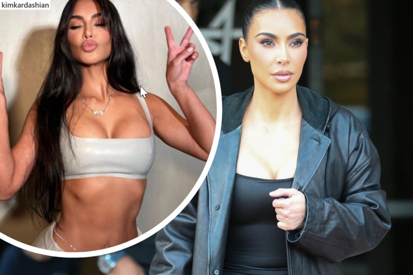 Kim Kardashian znów kusi. Beżowa stylizacja podkreśliła jej figurę