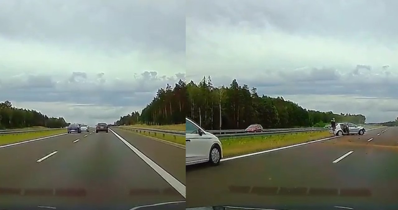 Niebezpieczne hamował przed autem. Jest wyrok ws. kolizji na S7