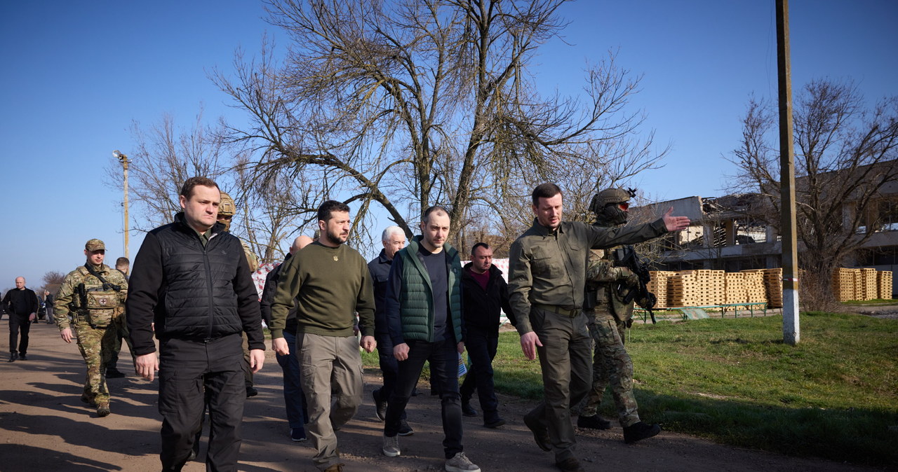 Zełenski w obwodzie chersońskim: 50 wsi całkowicie zniszczonych [RELACJA]