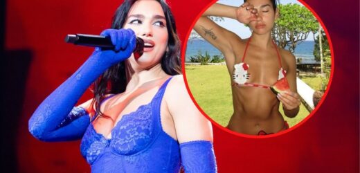 Dua Lipa znów sporo odsłoniła. Gwiazda pręży ciało w skąpym bikini. Co za figura!