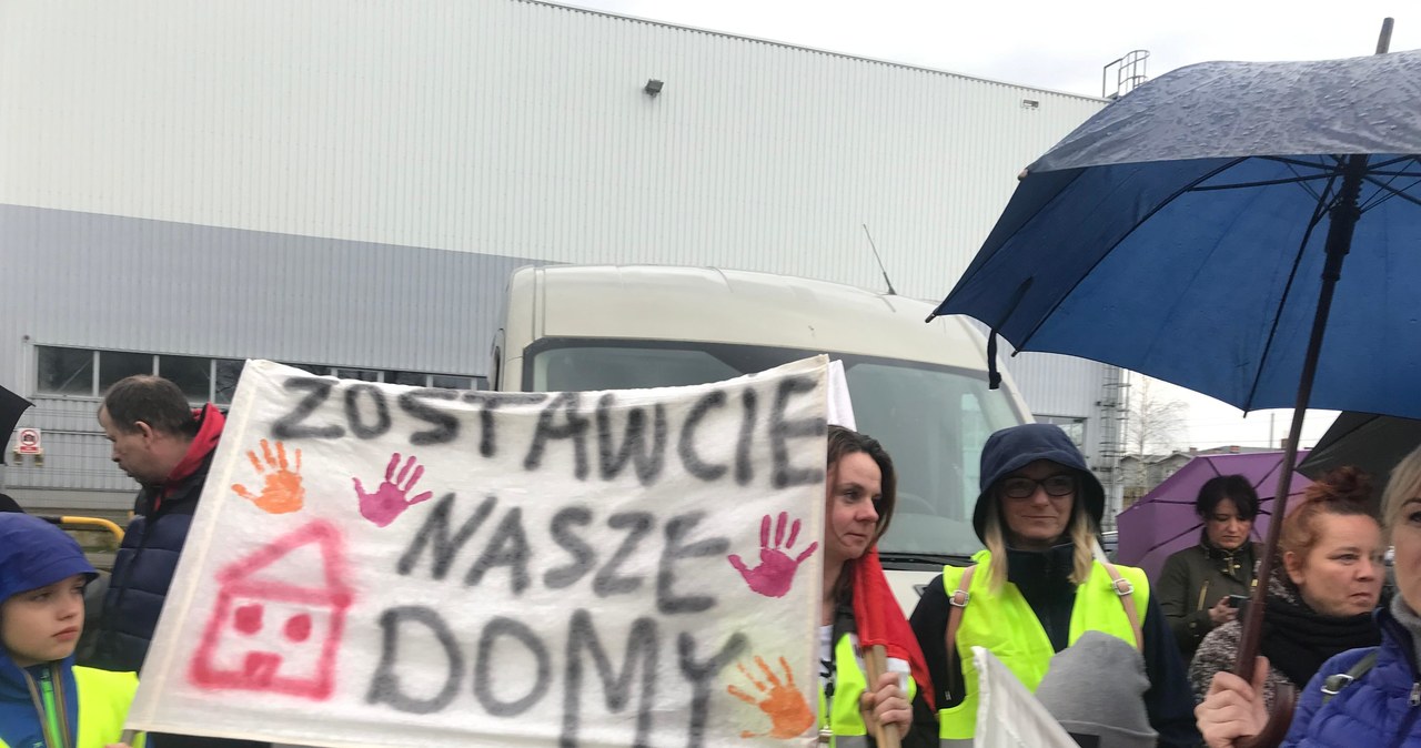 Protesty w Mikołowie przeciwko budowie linii kolejowej